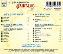 Jacques-Alexandre de Saint-Luc (1663-1710): Kammermusik mit Oboe, CD