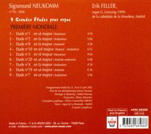 Sigismund Ritter von Neukomm (1778-1858): Etüden Nr.1-4,7,8,10,19,20 für Orgel, CD