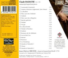 Claude Balbastre (1727-1799): Pieces de Clavecin en Manuscrit, CD