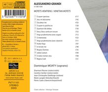 Alessandro Grandi (1575-1630): Venetianische Motetten, CD