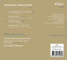 Maurice Emmanuel (1862-1938): Symphonien Nr.1 &amp; 2, CD