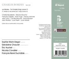 Charles Bordes (1863-1909): Lieder "Melodies" Vol.2, CD