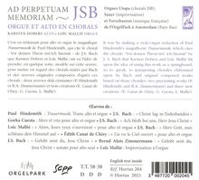 Karsten Dobers &amp; Loic Mallie - Ad Perpetuam Memoriam JSB, CD