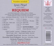 Ignaz Pleyel (1757-1831): Requiem Es-Dur für Soli,Chor &amp; Orchester, CD