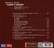 Sieur de Sainte-Colombe (1640-1700): Concerts Nr. 3,12,30,44 für 2 Gamben, CD