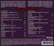 "THE QUINTESSENCE" oben zentriert; Auflistung von CD1 und CD2 Titeln mit Künstlern und Zeiten darunter.