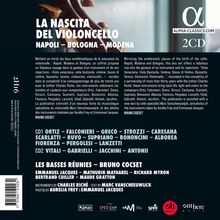 Bruno Cocset &amp;  Les Basses Reunies - La Nascita del Violoncello (Napoli -  Bologna - Modena), 2 CDs