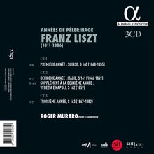 Franz Liszt (1811-1886): Annees de Pelerinage (Ges.-Aufn.), 3 CDs