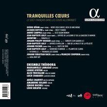 TRANQUILLES CŒURS, ENSEMBLE THÉODORA, Alpha Classics-Logo, Georg Böhm, Johann Sebastian Bach, Adèle Charvet, Mariamielle Lamagat.