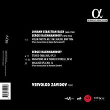 Alpha-Classics.com, Johann Sebastian Bach, Sergei Rachmaninoff, Vsevolod Zavido, Violinstücke und Klaviertranskriptionen.