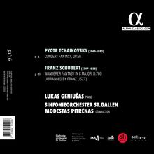 Pyotr Tchaikovsky, Concert Fantasy, Op.56; Franz Schubert, Wanderer Fantasy; Lukas Geniusas Klavier; Sinfonieorchester St.Gallen.