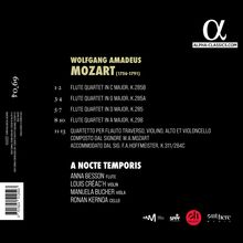 "WOLFGANG AMADEUS MOZART (1756-1791)", "Flute Quartet" Stücke in C, G, D, A-Dur. Künstler: Anna Besson, Louis Créac’h.