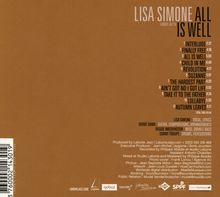 Lisa Simone: All Is Well, CD