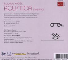 Mauricio Kagel (1931-2008): Acustica für experimentelle Klangerzeuger &amp; Lautsprecher, CD