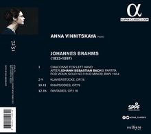 Johannes Brahms (1833-1897): Klavierstücke opp.76,79,116, CD