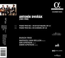 Antonin Dvorak (1841-1904): Klaviertrios Nr.1 &amp; 2 (op.21 &amp; 26), CD