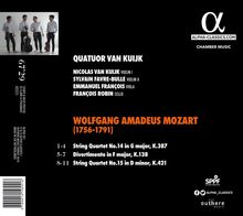 Wolfgang Amadeus Mozart (1756-1791): Streichquartette Nr.14 &amp; 15, CD