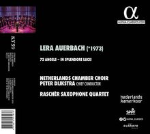 Lera Auerbach (geb. 1973): 72 Angels - In Splendore Lucis, CD