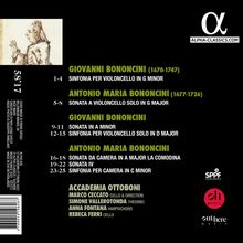 Antonio Maria Bononcini (1677-1726): Cellosonaten, CD