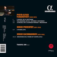 Tianxu An - Tschaikowsky / Rachmaninoff / Prokofieff, CD