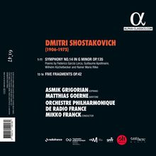 Dmitri Schostakowitsch (1906-1975): Symphonie Nr.14, CD