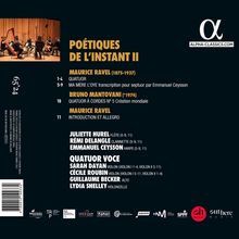 Quatuor Voce - Poetiques de l'Instant Vol.2, CD