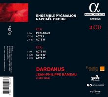 Jean Philippe Rameau (1683-1764): Dardanus, 2 CDs