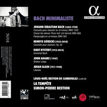 Louis-Noel Bestion de Camboulas - Bach Minimaliste, CD