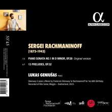 Sergej Rachmaninoff (1873-1943): Klaviersonate Nr.1 op.28 (Originalversion), CD