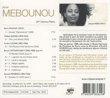 Jessye Mebounou - 20th Century Piano, CD
