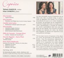 Tatiana Samouil &amp; Irina Lankova - Caprice, CD