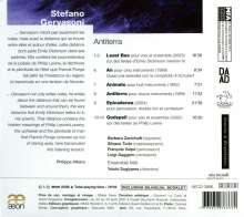 Stefano Gervasoni (geb. 1962): Antiterra für 12 Instrumente, CD