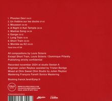 Musiktitel und Zeiten, total 47:39, Kompositionen von Louis Sclavis, Aufnahme November 2024, Studio Sextan A, Buchung: franck.feret@jmp.fr.