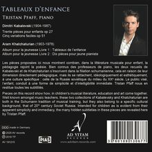 Tristan Pfaff - Tableaux D'Enfance, CD