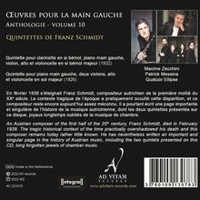 Klavierwerke für die linke Hand "Oeuvres Pour la Main Gauche" - Anthologie Vol.10, CD