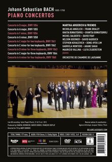 Johann Sebastian Bach (1685-1750): Klavierkonzerte BWV 1054-1058, BWV 1061-1065, 2 DVDs