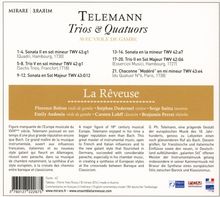 Georg Philipp Telemann (1681-1767): Triosonaten &amp; Quartette, CD