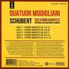 Franz Schubert (1797-1828): Sämtliche Streichquartette, 5 CDs