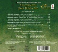 Georg Friedrich Händel (1685-1759): 6 Konzerte für Blockflöte,Streicher,Bc, CD