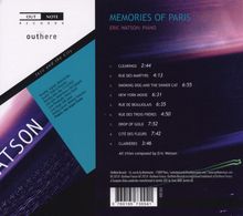 Eric Watson (geb. 1955): Memories Of Paris, CD