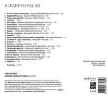 Alfabeto Falso, CD