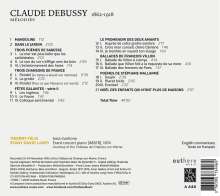 Claude Debussy (1862-1918): Lieder "Melodies", CD