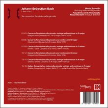 Johann Sebastian Bach (1685-1750): 6 Konzerte für Cello piccolo,Streicher,Bc, CD