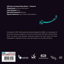 Layla Ramezan plays 100 Years of iranian Piano Music Vol.2, CD