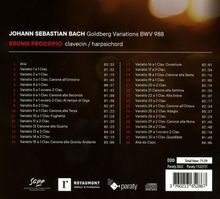 Johann Sebastian Bach (1685-1750): Goldberg-Variationen BWV 988, CD