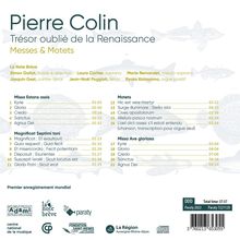 Pierre Colin (1538-1565): Geistliche Werke, CD