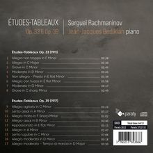 Sergej Rachmaninoff (1873-1943): Etudes-Tableaux op.33 &amp; op.39, CD