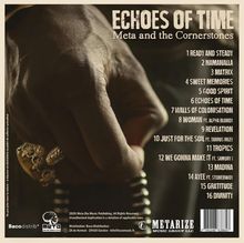 "ECHOES OF TIME, Meta and the Cornerstones. Tracks: 1. READY AND STEADY, 2. NAMANALA ... 16. DIVINITY. Metarize Logo links."
