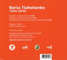 Boris Tischtschenko (1939-2010): Streichquartette Nr.1 &amp; 5, CD