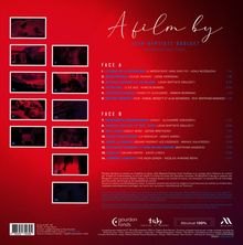 "A film by JEAN-BAPTISTE DOUCLET. FACE A und FACE B, Trackliste in Weiß. Roter Hintergrund, Miniaturbilder links."